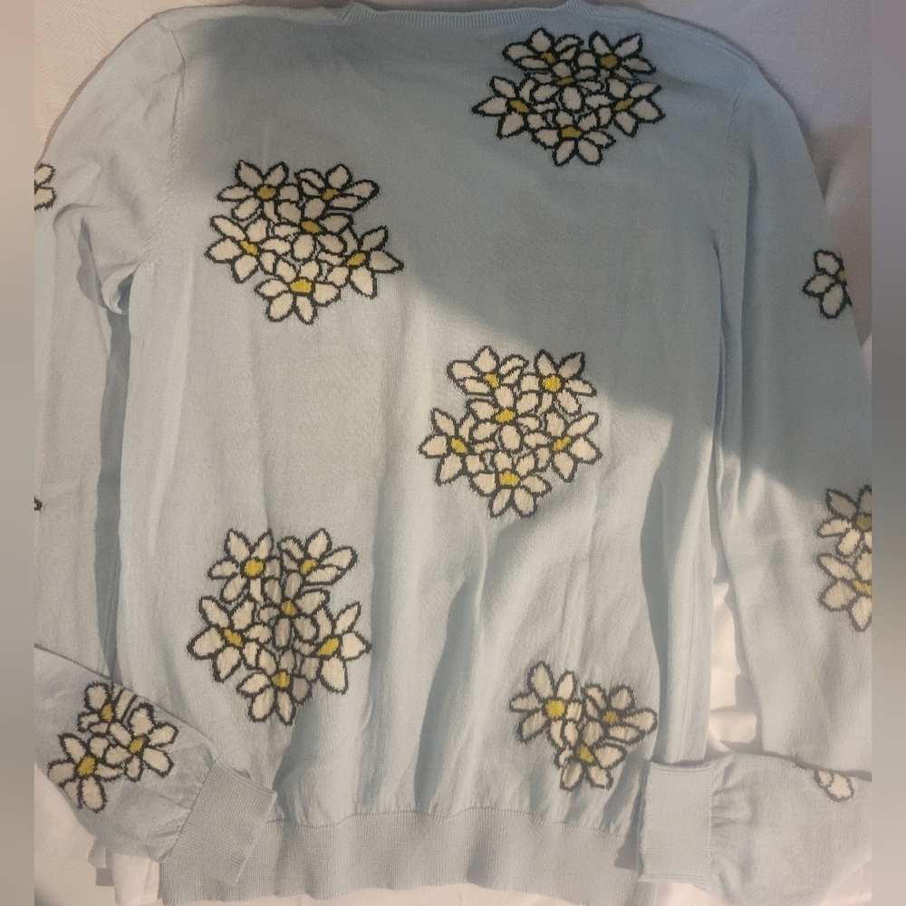 RED Valentino Blue Floral Top